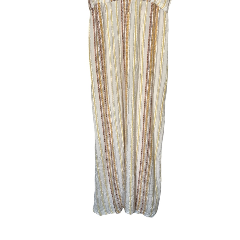 Blue Island Beach Dress Coverup Metallic Maxi Size Medium - Picture 7 of 16